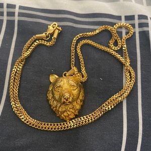 Grizzly x The Gold Gods Bear Gold Necklace
